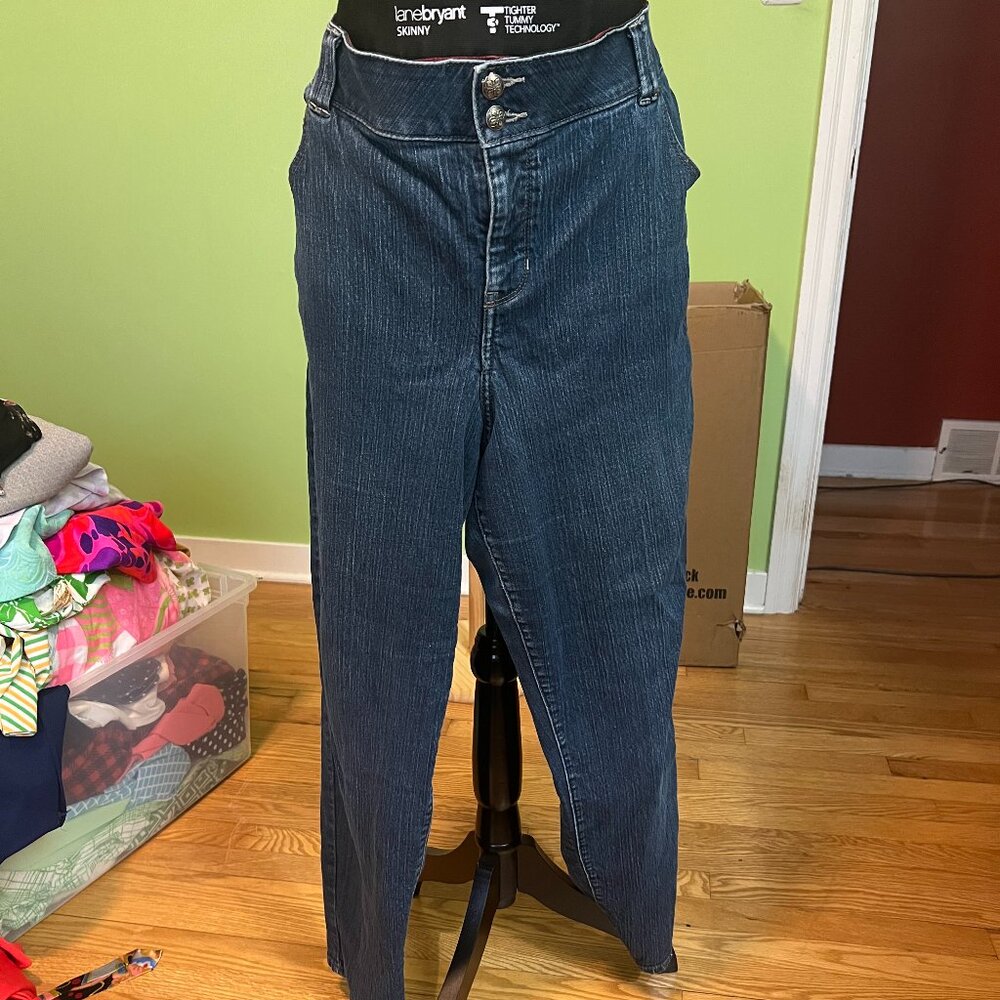 Lane Bryant Tighter Tummy Technology Skinny Jeans Size 22